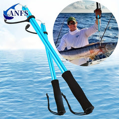 Telescopic Fishing Gaff Aluminum Pole with Handle and Hook