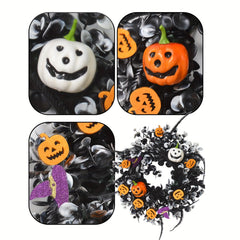 Artificial Pumpkin Wreath 43cm - Halloween Party Decoration