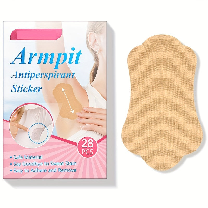 28pcs Underarm Sweat Patches Disposable Armpit Sweat Pads Antiperspirant Pads