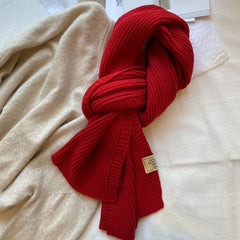 Knitted Winter Long Scarf Cold Weather Scarves for Women