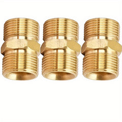 Pressure Washer Hose Coupler M22 14mm Male To M22 14mm Male Solid Brass