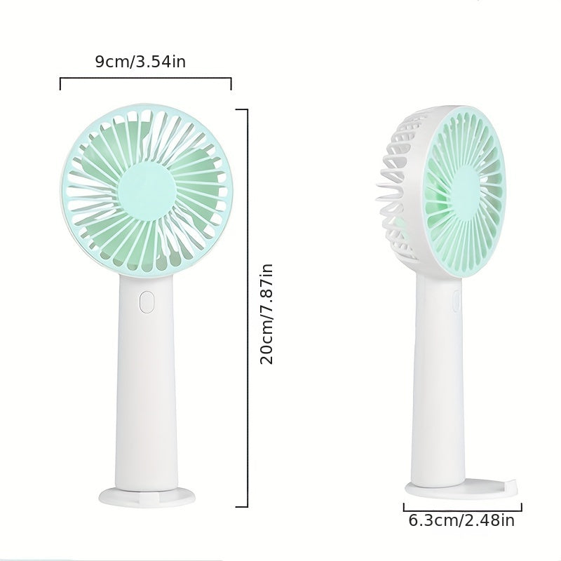 USB Rechargeable Handheld Fan with Base