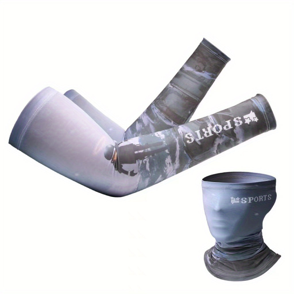 2pcs Cooling Arm & Neck Cover UV Protection Anti Slip Grip Outdoor