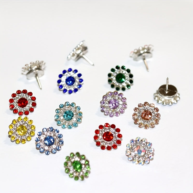 30 Creative Sparkly Sunflower Thumbtacks for Photo Wall Decor