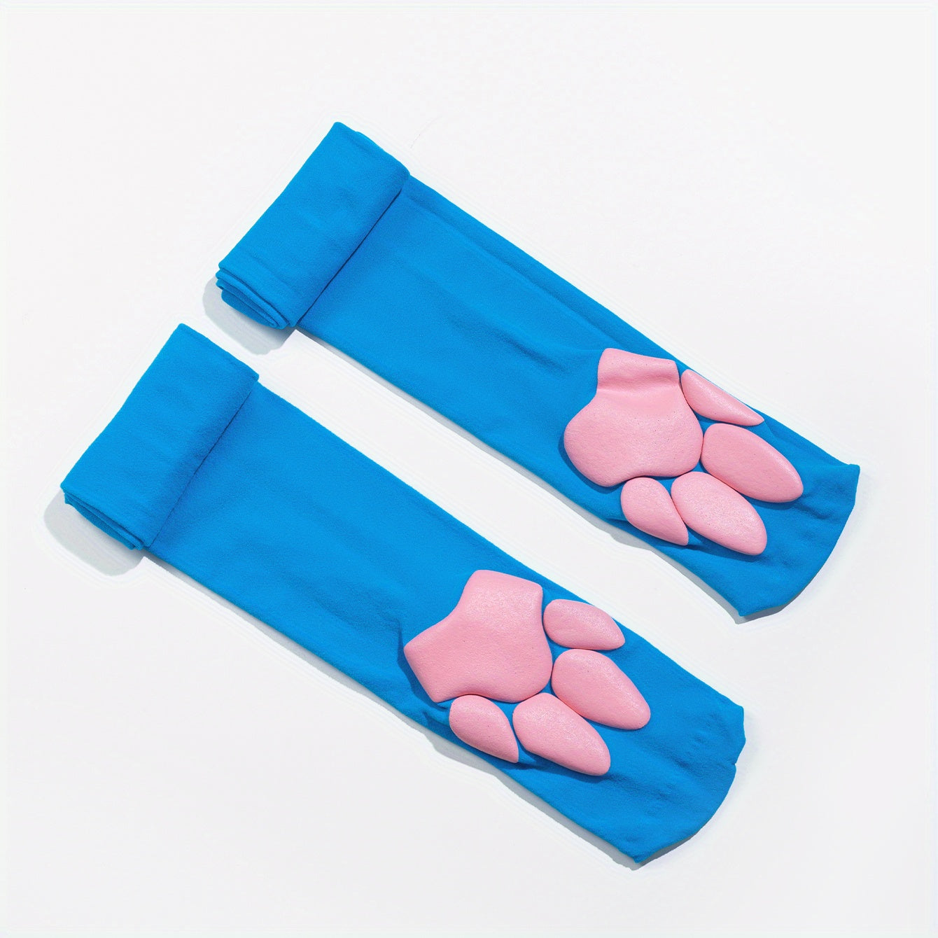 Bear Paw Print Socks Y2K Over The Knee Women's Stockings