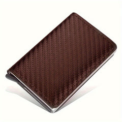 Men's Carbon Fiber Wallet Money Clip Bifold