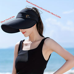 Wide Brim Sun Visor Hat UV Protection Sun Hats Women Beach Hats