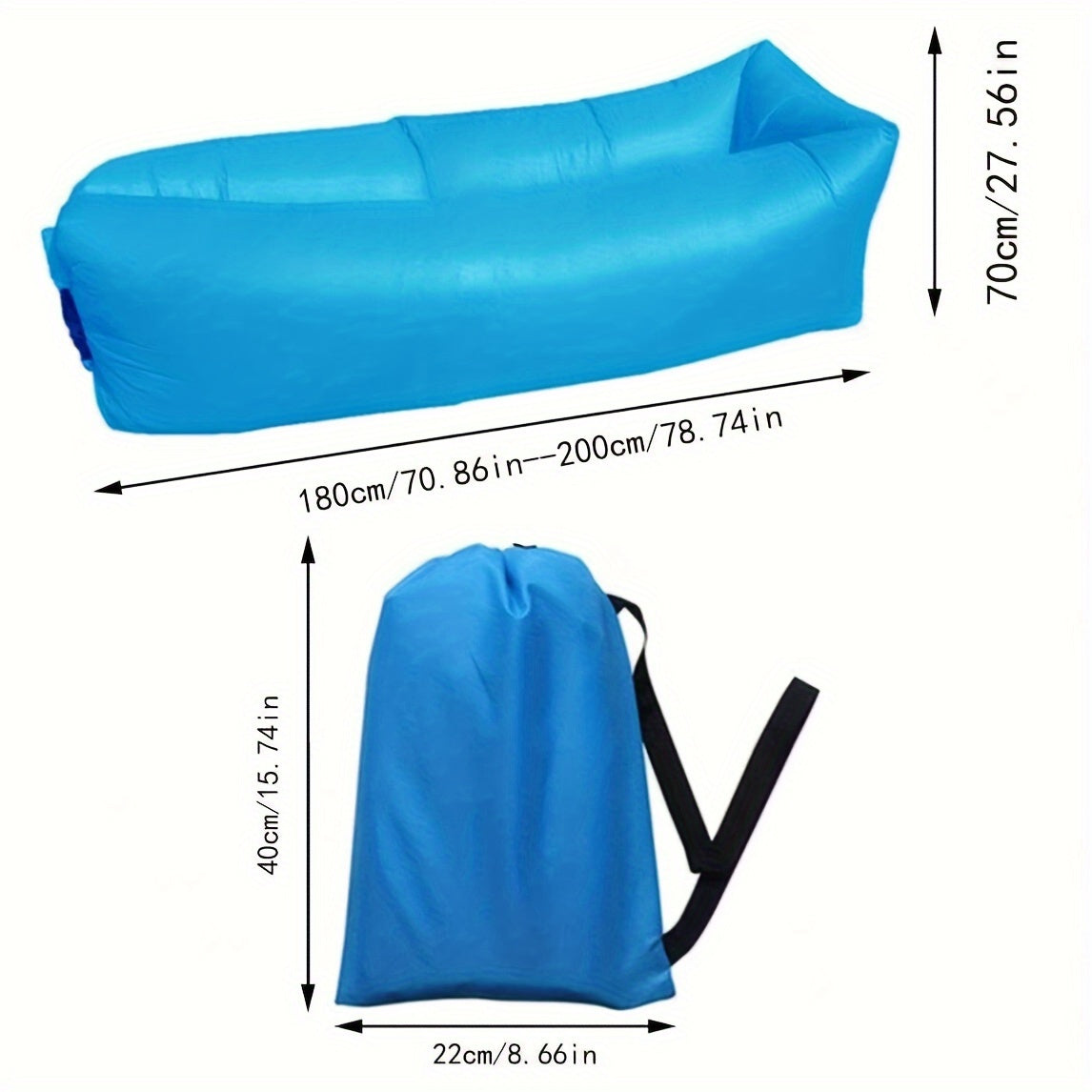 Inflatable Lounger Sofa for Camping - Portable Couch