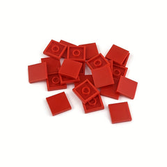 80pcs 2x2 Flat Brick Building Blocks - Compatible with MOC 3068