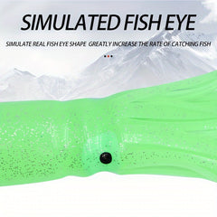 10pcs Luminous Squid Soft Baits 12 Inches Sea Fishing Bait
