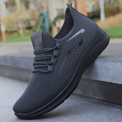 Men's Slip on Sneakers with Shoelaces Lightweight Athletic Shoes