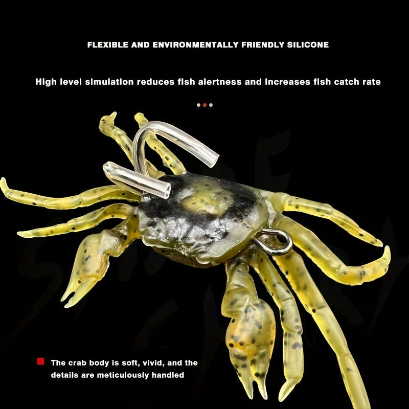 Bionic Crab Soft Bait with Double Hook for Fishing