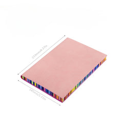 Colorful Edge Soft Leather Handwritten Style Notepad