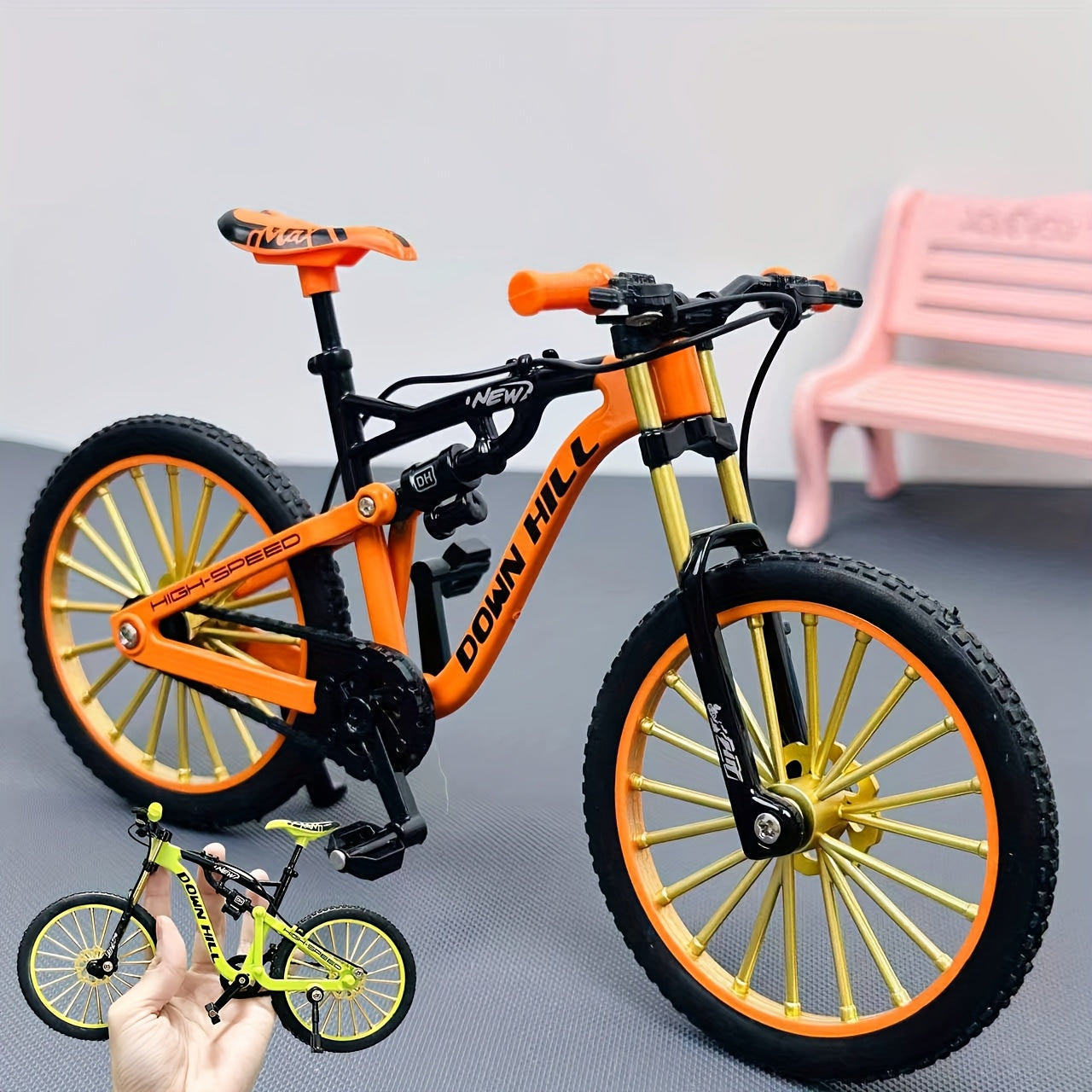 1:8 Scale Alloy Mountain Bike Model Realistic Toy Ornament