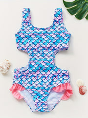 Toddler Girls Flamingo One Piece Swimsuit