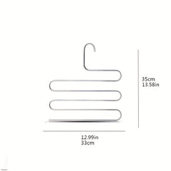5 Layer S Type Trouser Rack Stainless Steel Clothes Rack