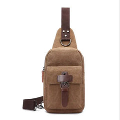 Canvas Crossbody Chest Bag for Men