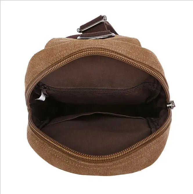 Canvas Crossbody Chest Bag for Men