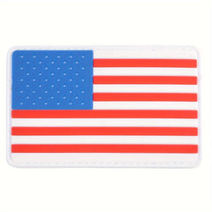 5pcs Flag 3D Rubber Outdoor Arm Patch for Caps Bags Backpacks Vest Uniforms