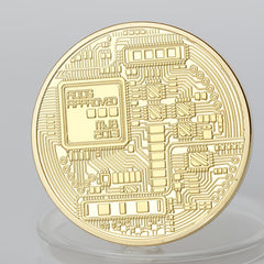Bitcoin Collectible Coin with Display Rack - Perfect Gift