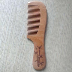 Large Peach Wood Comb Anti Static Portable Cosmetic Comb Gift Comb