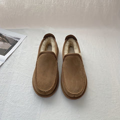 Men's Fleece Warm Slip On Moccasines for Winter