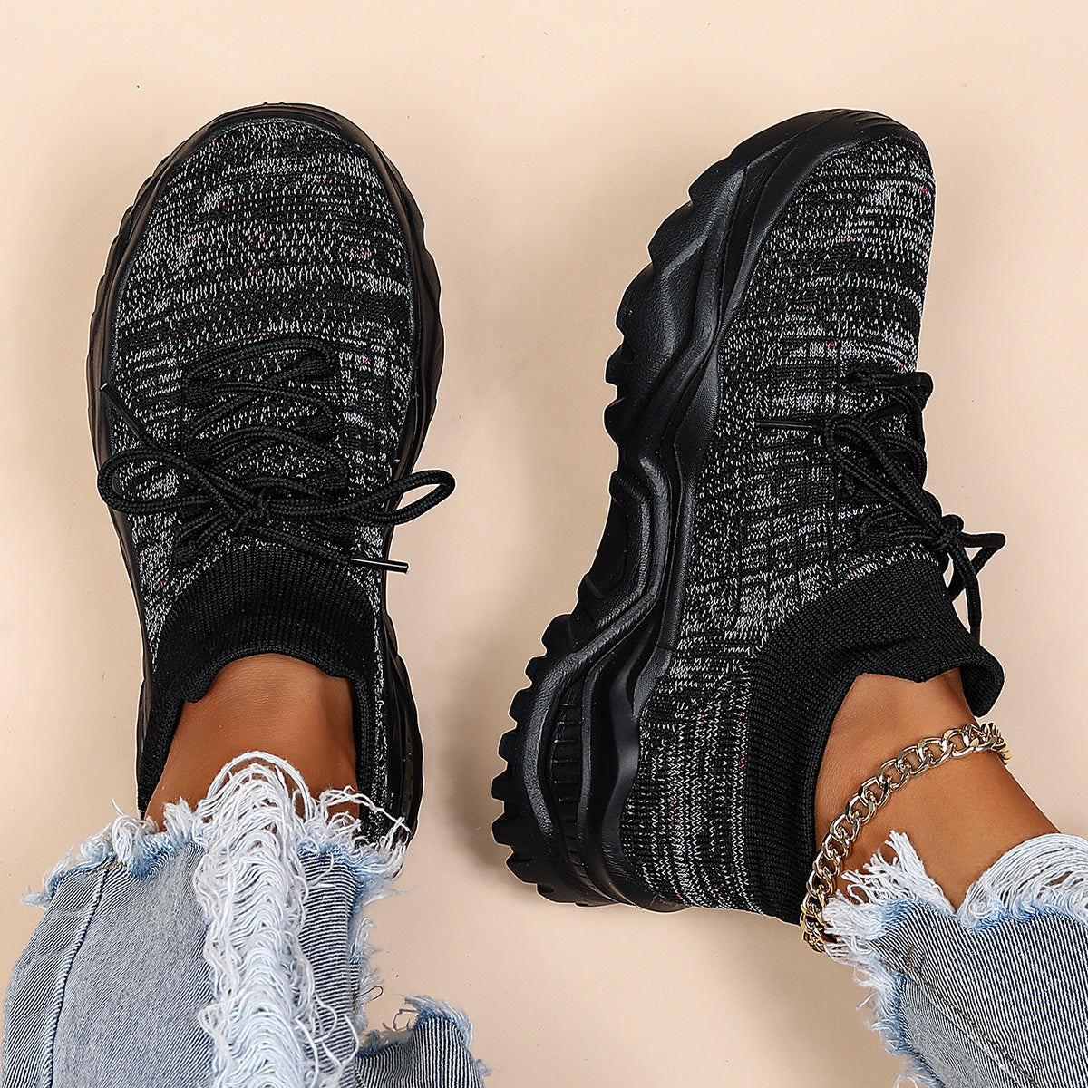 Women's Lightweight Lace up Sneakers