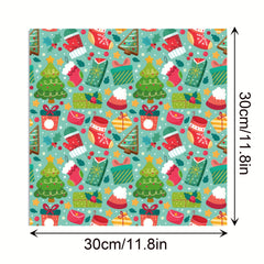 24 Sheets Double Sided Christmas Pattern Paper for DIY Background