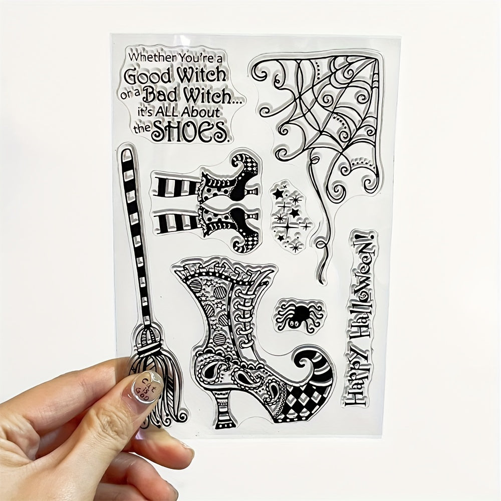 Halloween Party Silicone Stamps - Spooky Decorations for Crafts