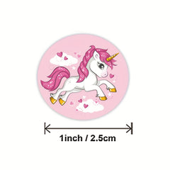 500pcs Unicorn Sticker Kids Reward Gift Label Encouragement Stationery