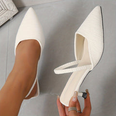 Women's Kitten Heel Slingback Pumps Ankle Strap