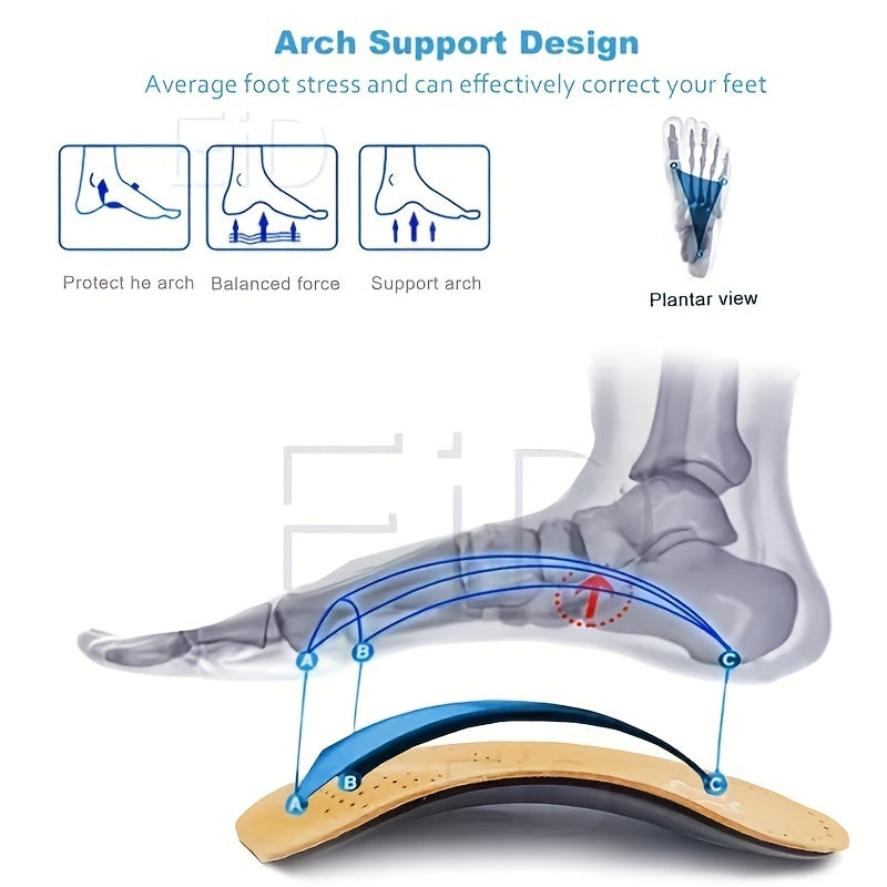 Flat Foot Arch Support Insole Invisible Non-slip Thickened Arch Pad