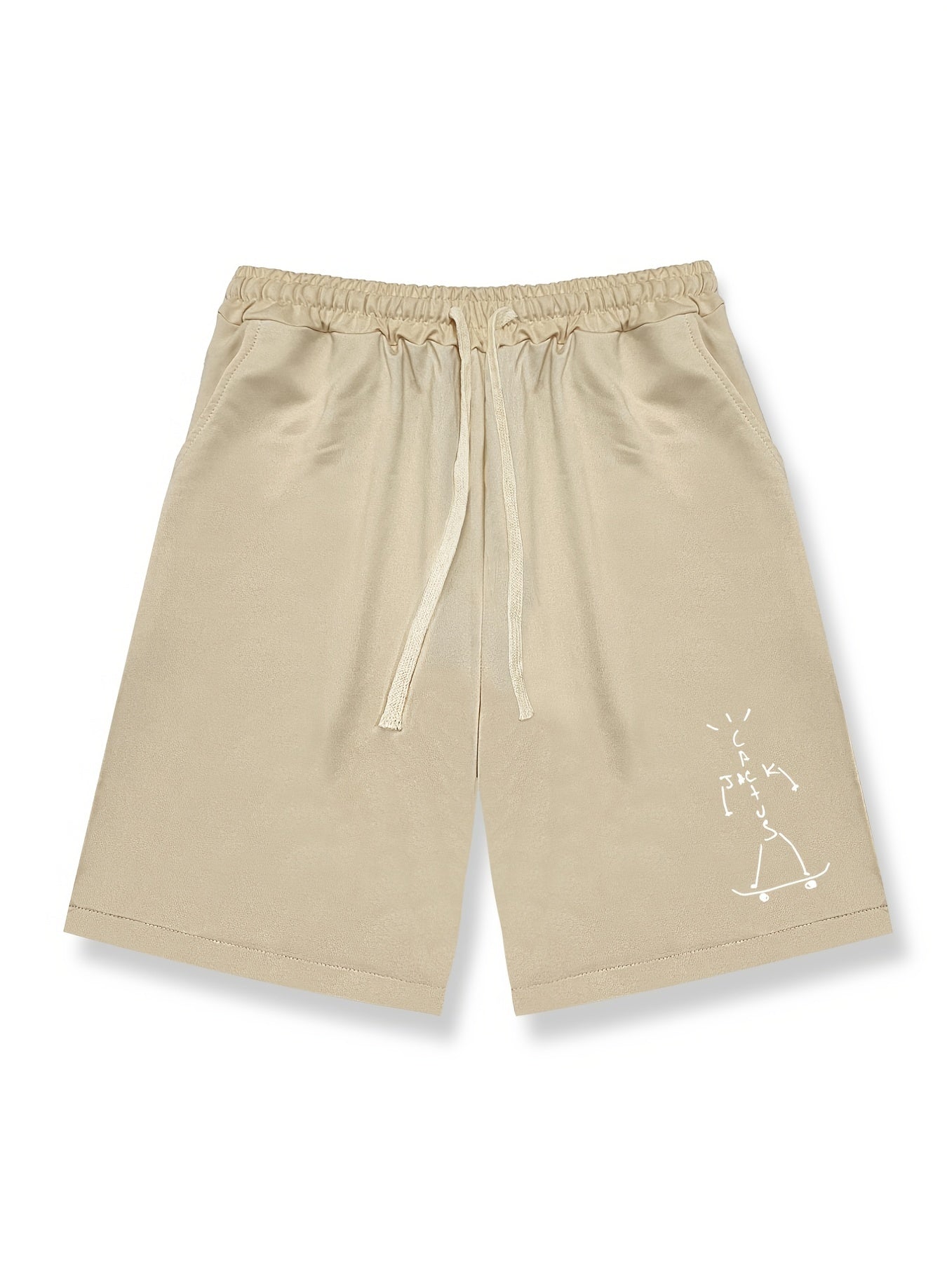 Men's Sportswear Drawstring Active Shorts Alphabets Skateboard