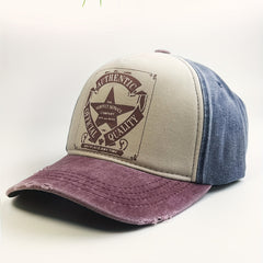 Unisex Adjustable Baseball Cap With Pentagram Embroidery