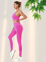 Yoga Cami Crop Top & Leggings Set Women's Activewear