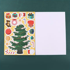 6pcs Christmas Stickers Set - Create Your Own Christmas Party Games Stickers