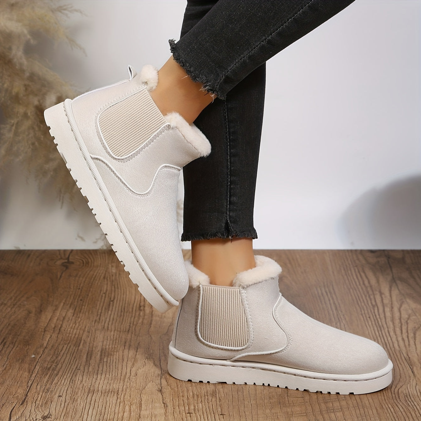 Women's Anti Slip Thickened Snow Boots Warm Thick Bottom Shoes