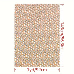 1yd Faux Cotton Fabric DIY Cloth Pants Dress Quilt Covering Fabric
