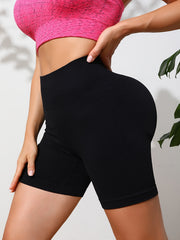 Women's Seamless Yoga Sports Shorts High Elastic Workout Shorts