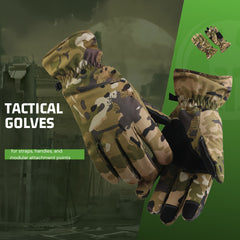 Camouflage Waterproof Touch Screen Gloves for Camping