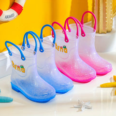 Girl's Rain Boots Comfy Non Slip Waterproof Casual Shoes