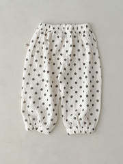 Baby Girls Casual Elastic Waist Pants with Assorted Designs