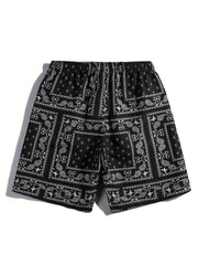 Paisley Men's Quick Dry Hawaiian Board Shorts With Pockets