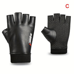 Non slip Winter Cycling Gloves Waterproof Touch Screen PU Leather