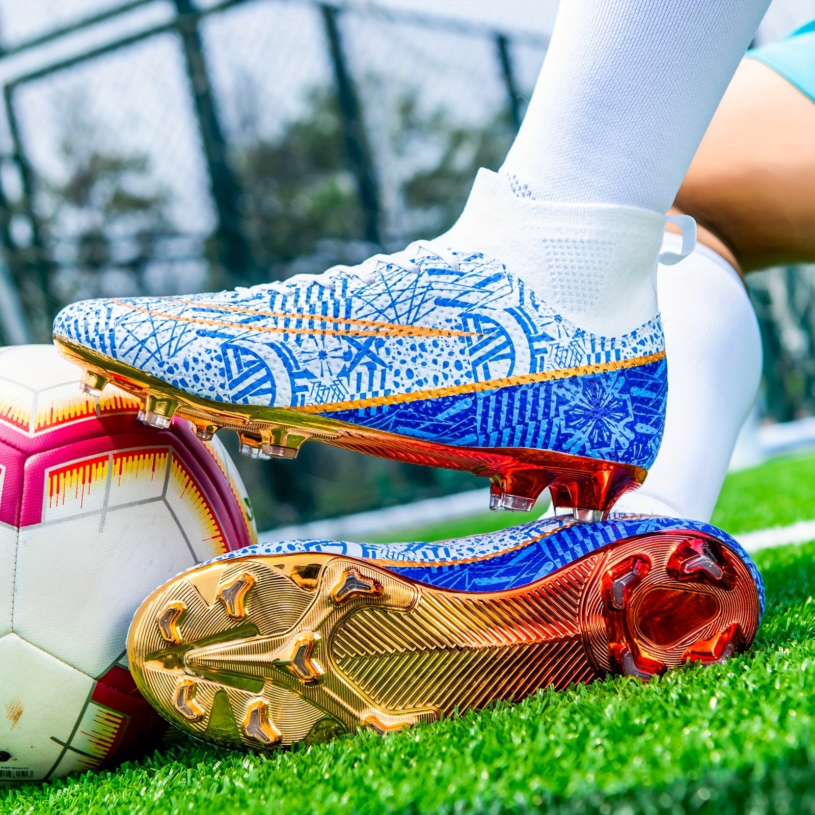 AG Cleat Soccer Shoes for Kids Teenagers Unisex