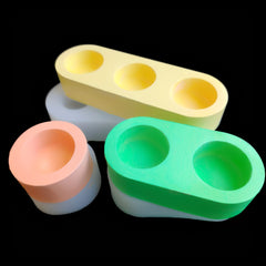 Gypsum Candle Holder Shape Silicone Mold Epoxy Resin DIY Tool