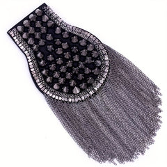 Riveted Suit Epaulette Chain Punk Fringe Costume Accessories