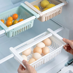 Refrigerator Storage Basket Retractable Drawer Multifunctional Rack