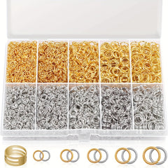 4600Pcs Silver & Golden Jump Rings w/ Tools for Jewelry Making