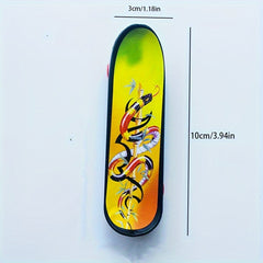 Mini Finger Skateboard Toy for Kids, Plastic, Fun Desk Item